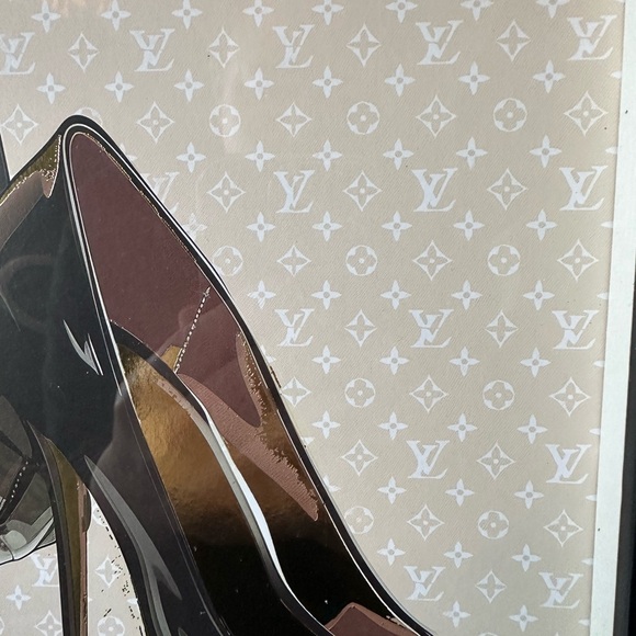 Luxury Designer Wall Art Decor Black Fashion Set 14x14” Framed Plexiglass NWT - Picture 4 of 7